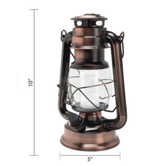 Northpoint Vintage Copper Battery Operated LED Lantern (2-Pack) - Picture 6 of 6